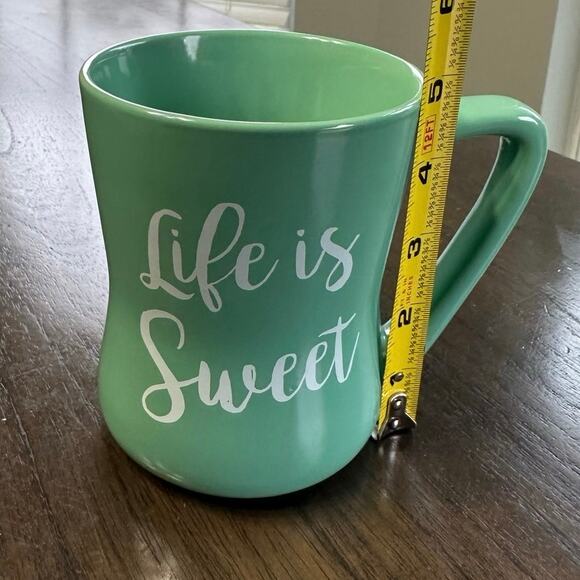 Teal Green Life is Sweet Pineapple Ceramic Mug 20 oz Dishwasher Microwave Safe - Picture 6 of 8